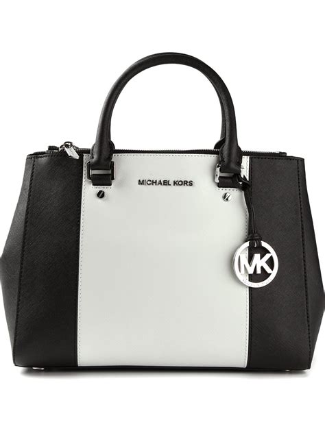 michael kors black and white bag